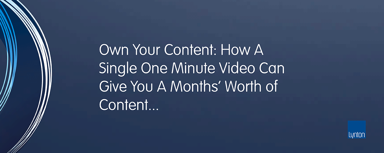 Free Webinar: How A Single One Minute Video Can Give You A Months’ Worth of Social Media Content