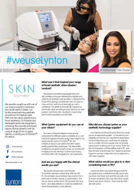 Skin South West Lasers Celebrating 25 Years EXCELIGHT Case Study